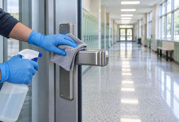 Disinfection & High-Touch Sanitising on a commercial site in the GTA