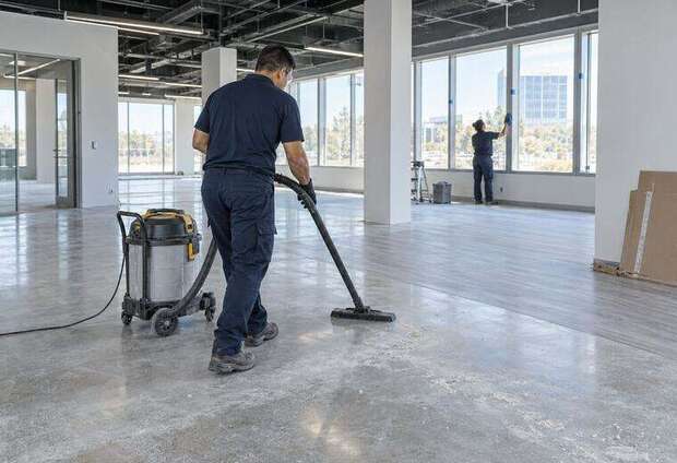 Post-Construction Clean-Up on a commercial site in the GTA