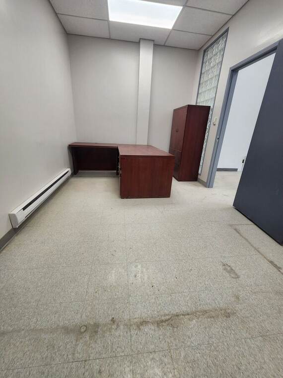 Private office suite before cleaning